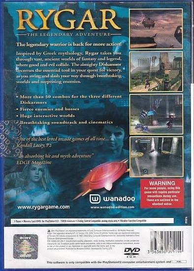 Rygar The Legendary Adventure - PS2 (Genbrug)